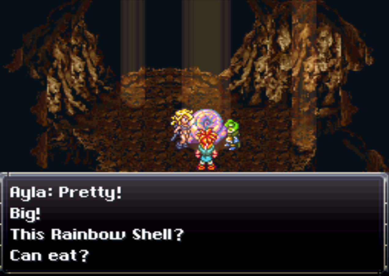 Rainbow Shell in cave